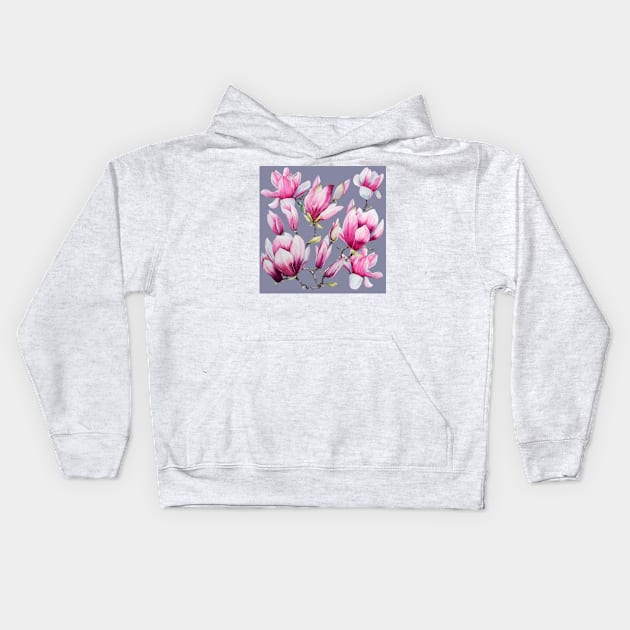 Magnolia Kids Hoodie by Oksana Creates